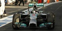 Bild zum Inhalt: Mercedes bejubelt 100. Formel-1-Sieg durch Rosberg