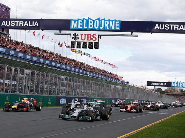 Titel-Bild zur News: Start zum Grand Prix von Australien 2014