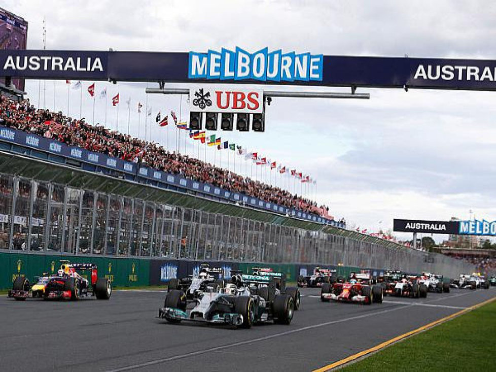 Start zum Grand Prix von Australien 2014
