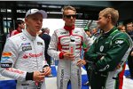 Kevin Magnussen (McLaren), Max Chilton (Marussia) und Marcus Ericsson (Caterham) 