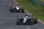 Kevin Magnussen (McLaren) und Nico Hülkenberg (Force India) 