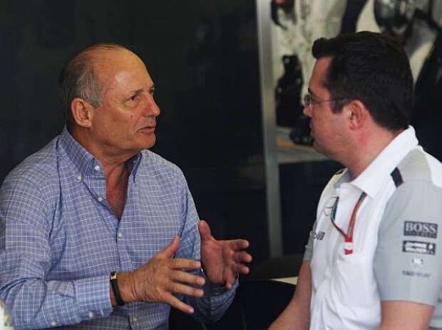 Ron Dennis, Eric Boullier Ron Dennis, Eric Boullier