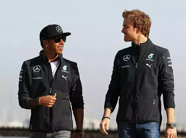 Titel-Bild zur News: Lewis Hamilton, Nico Rosberg