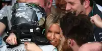 Nico Rosberg und seine Vivian jubeln über den Sieg in Melbourne