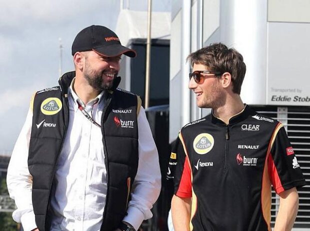 Gerard Lopez, Romain Grosjean Gerard Lopez, Romain Grosjean