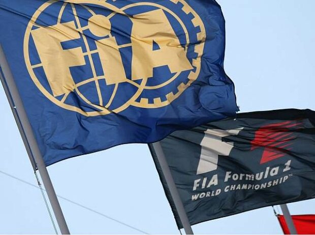 FIA- und F1-Fahne FIA- und F1-Fahne