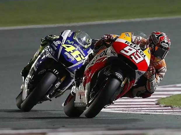 Marc Marquez, Valentino Rossi Titel-Bild zur News: Marc Marquez, Valentino Rossi