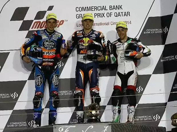 Titel-Bild zur News: Alex Marquez, Efren Vazquez, Jack Miller