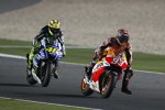 Marc Marquez vor Valentino Rossi 