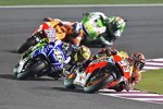 Marc Marquez vor Valentino Rossi 