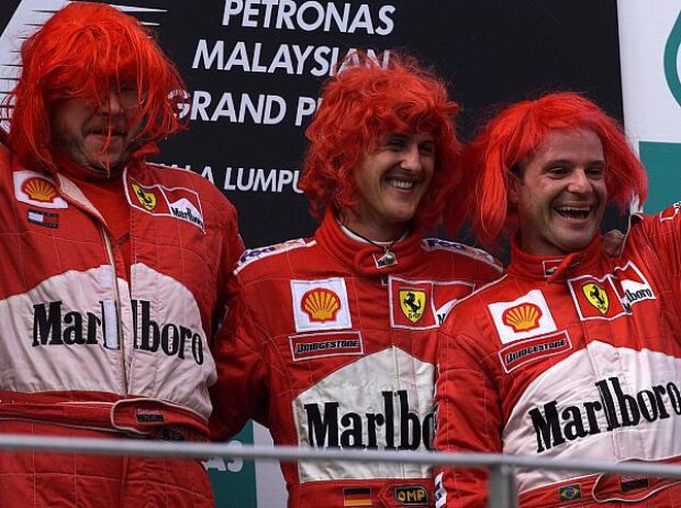 Michael Schumacher, Rubens Barrichello, Ross Brawn