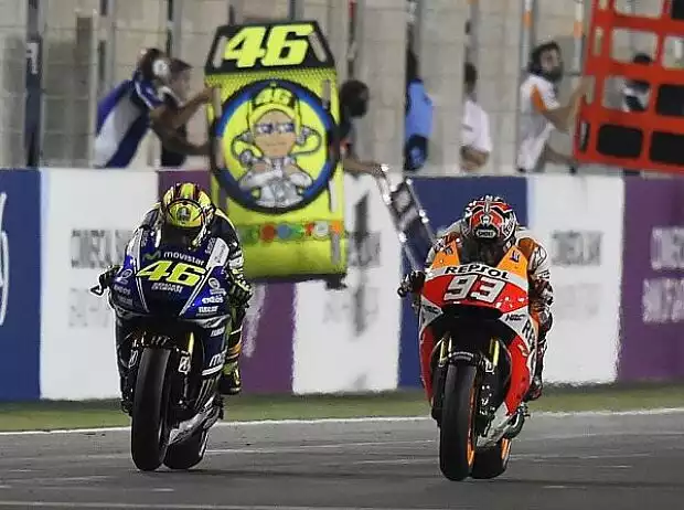 Valentino Rossi, Marc Marquez Titel-Bild zur News: Valentino Rossi, Marc Marquez
