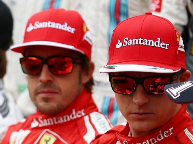Titel-Bild zur News: Fernando Alonso, Sebastian Vettel, Kimi Räikkönen