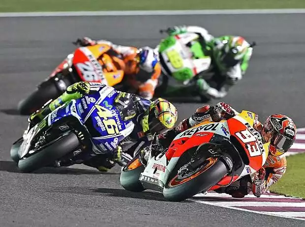 Marc Marquez, Valentino Rossi Titel-Bild zur News: Marc Marquez, Valentino Rossi