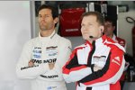 Mark Webber und Teamchef Andreas Seidl (Porsche) 
