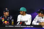 Sebastian Vettel (Red Bull), Lewis Hamilton (Mercedes) und Nico Rosberg (Mercedes) 