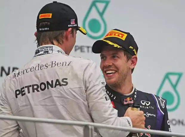 Nico Rosberg, Sebastian Vettel Titel-Bild zur News: Nico Rosberg, Sebastian Vettel