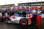 Takuma Sato (Foyt) steht auf der St.-Pete-Pole