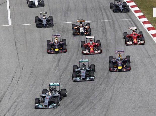 Lewis Hamilton, Nico Rosberg, Sebastian Vettel, Fernando Alonso, Daniel Ricciardo, Kimi Räikkönen, Nico Hülkenberg, Kevin Magnussen Lewis Hamilton, Nico Rosberg, Sebastian Vettel, Fernando Alonso, Daniel Ricciardo, Kimi Räikkönen, Nico Hülkenberg, Kevin Magnussen
