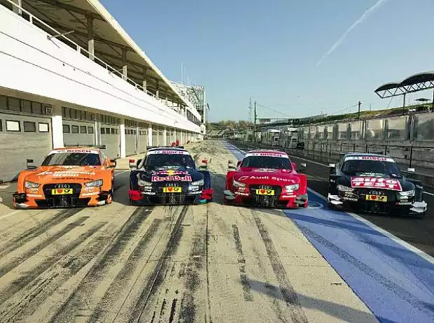 Audi-Boliden für die Saison 2014 Titel-Bild zur News: Audi-Boliden für die Saison 2014