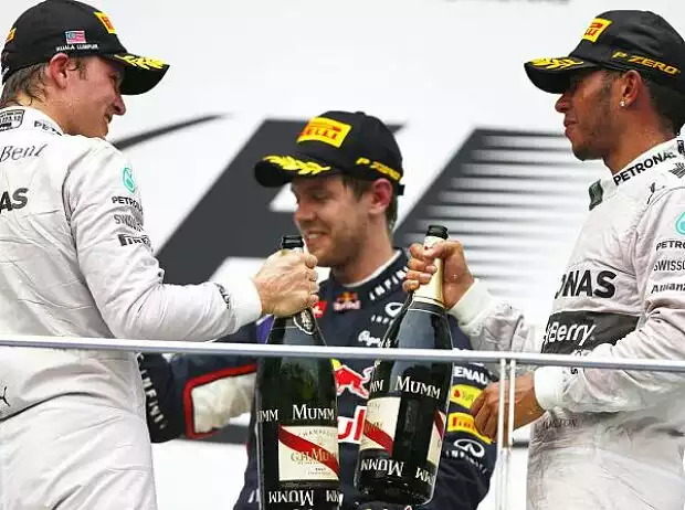 Titel-Bild zur News: Lewis Hamilton, Nico Rosberg, Sebastian Vettel