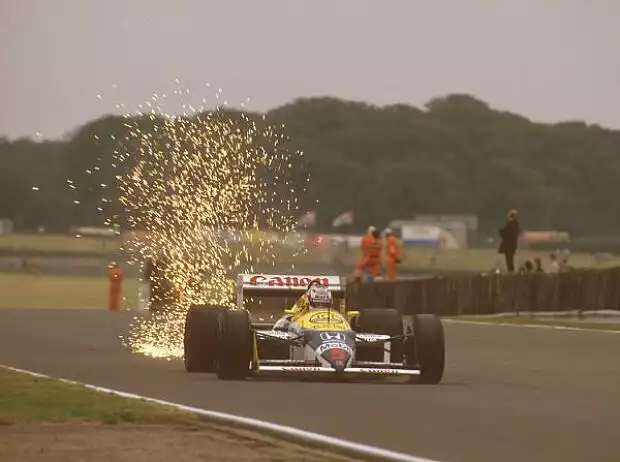 Nigel Mansell in Silverstone 1987 Titel-Bild zur News: Nigel Mansell in Silverstone 1987