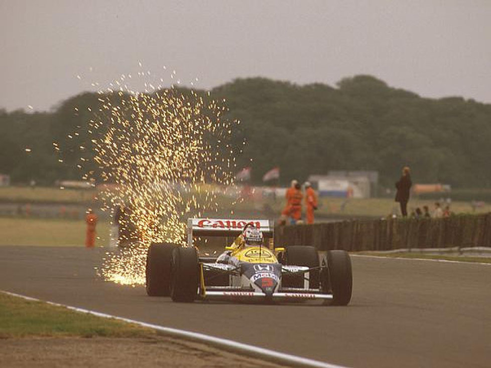 Nigel Mansell in Silverstone 1987