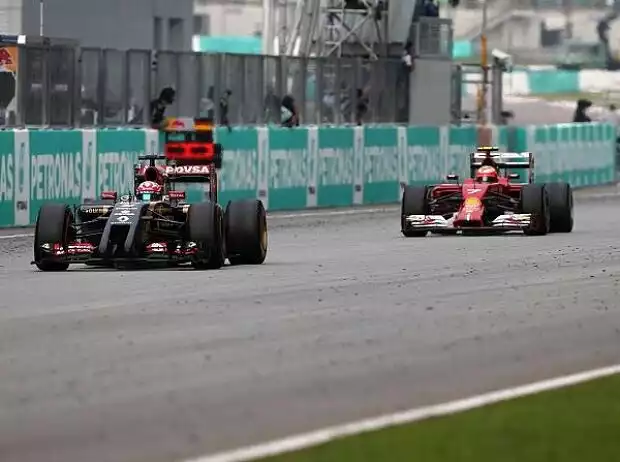 Romain Grosjean, Kimi Räikkönen Titel-Bild zur News: Romain Grosjean, Kimi Räikkönen