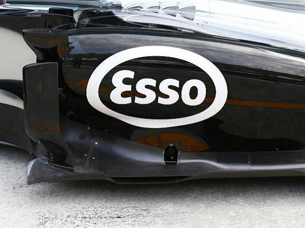Esso-Logo auf dem McLaren-Seitenkasten