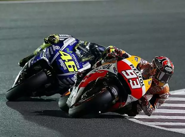 Marc Marquez, Valentino Rossi Titel-Bild zur News: Marc Marquez, Valentino Rossi