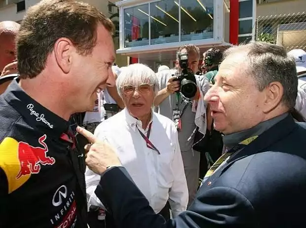 Titel-Bild zur News: Christian Horner, Bernie Ecclestone, Jean Todt