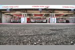 Die Box des Citroen-Werksteams