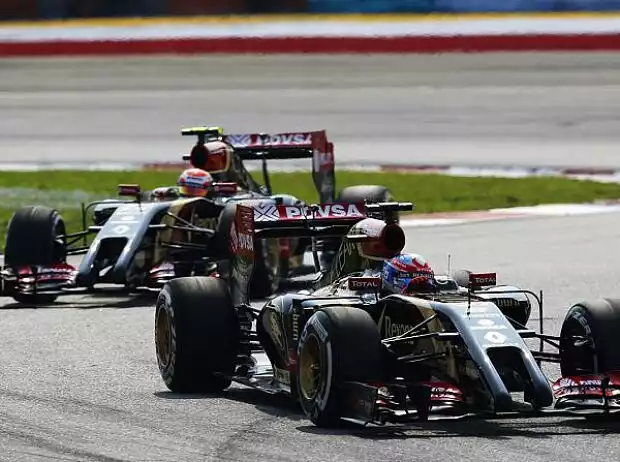 Titel-Bild zur News: Romain Grosjean, Pastor Maldonado
