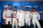 Tom Chilton, Franz Engstler, Yvan Muller, Jose-Maria Lopez und Sebastien Loeb