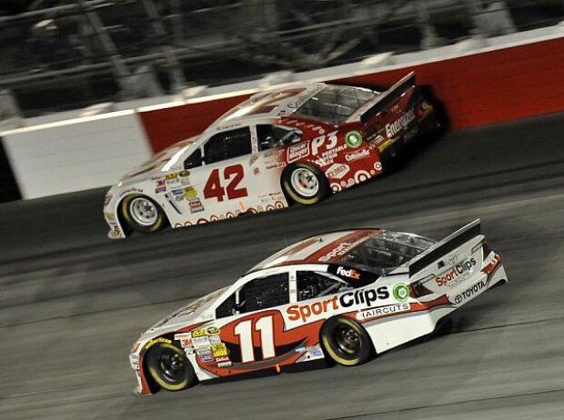 Kyle Larson, Denny Hamlin Kyle Larson, Denny Hamlin