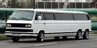 Bild zum Inhalt: Stretch-Limousine auf Volkswagen T3 Basis