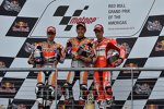 Daniel Pedrosa, Marc Marquez und Andrea Dovizioso 