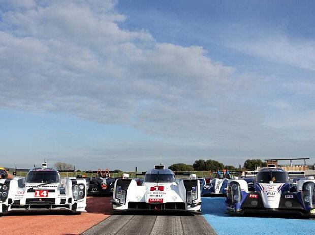 Die neuen LMP1-Autos von Porsche, Audi und Toyota