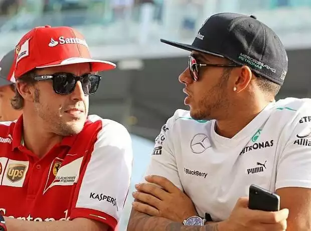 Titel-Bild zur News: Fernando Alonso, Lewis Hamilton