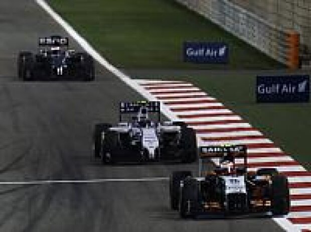 Titel-Bild zur News: Jenson Button, Nico Hülkenberg, Sergio Perez, Valtteri Bottas