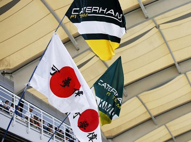 Kamui Kobayashi, Caterham, japanische Flagge