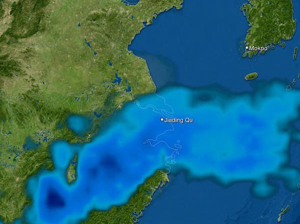 Regenradar-Prognose Shanghai International Circuit