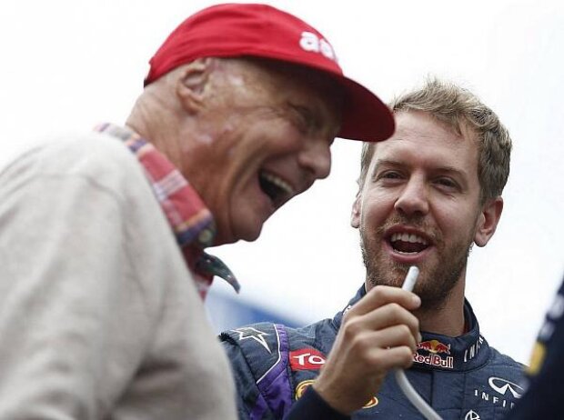 Titel-Bild zur News: Sebastian Vettel; Niki Lauda