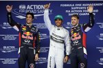 Daniel Ricciardo (Red Bull), Lewis Hamilton (Mercedes) und Sebastian Vettel (Red Bull) 