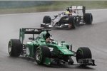 Kamui Kobayashi (Caterham) und Esteban Gutierrez (Sauber) 