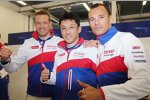 Alexander Wurz, Stephane Sarrazin und Kazuki Nakajima (Toyota)  
