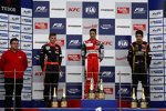 Max Verstappen, Antonio Fuoco und Esteban Ocon 