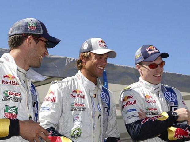Jari-Matti Latvala, Andreas Mikkelsen, Sebastien Ogier Jari-Matti Latvala, Andreas Mikkelsen, Sebastien Ogier