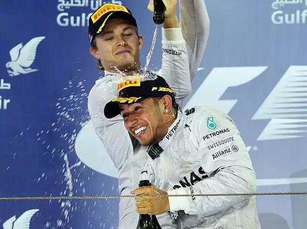 Titel-Bild zur News: Nico Rosberg, Lewis Hamilton