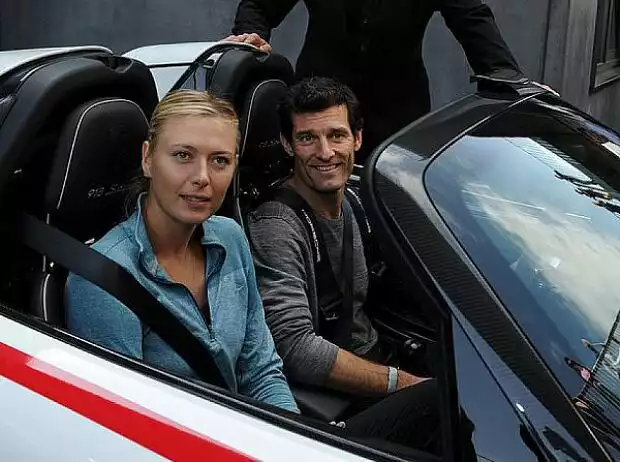 Tennisstar Maria Sharapova, Rennfahrer Mark Webber Titel-Bild zur News: Tennisstar Maria Sharapova, Rennfahrer Mark Webber